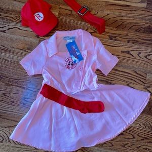 GIRLS HALLOWEEN COSTUME XL 16 - A League of Their Own “Dottie”